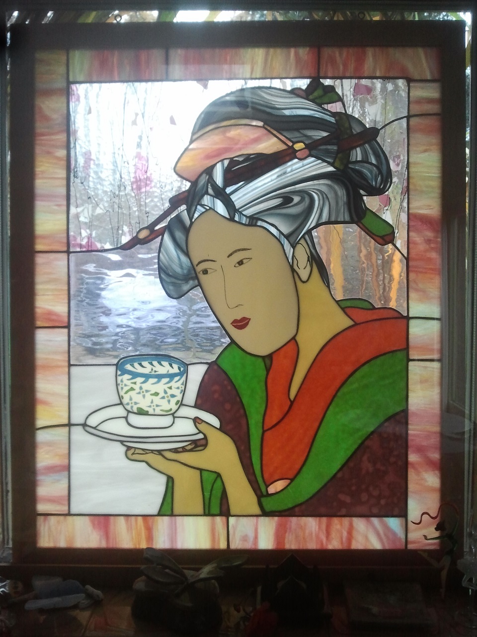 Cherry Blossom Tea Lady - for Sale